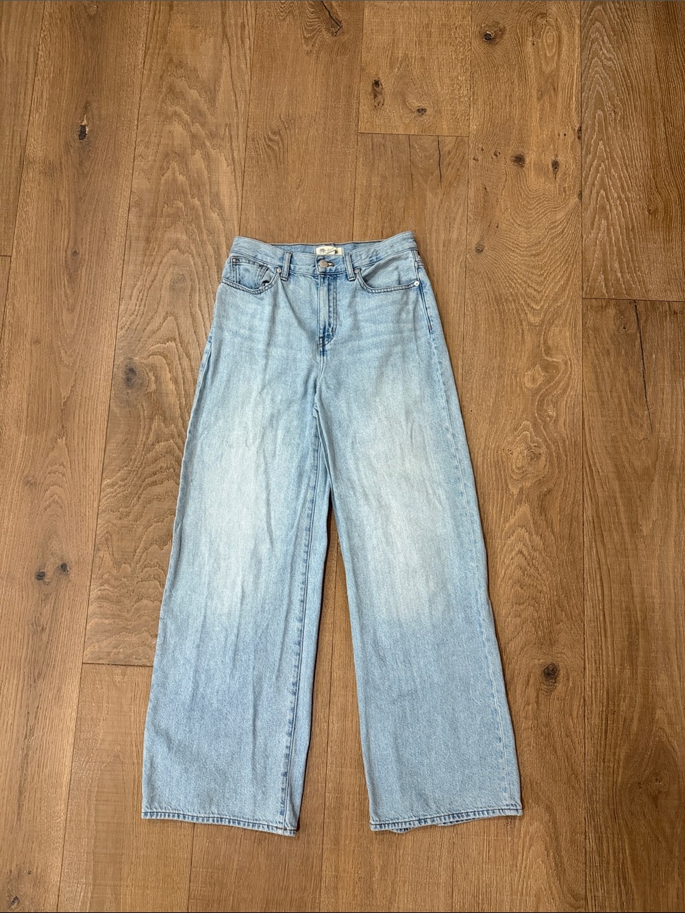 Madewell Light Blue Wide-Leg High-Rise Jeans